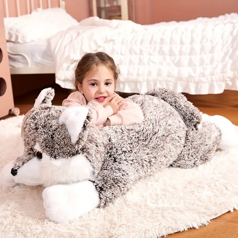 Fluffy Wolf Plush