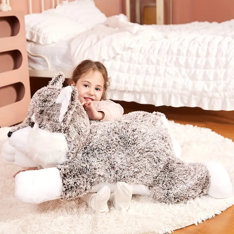 Fluffy Wolf Plush