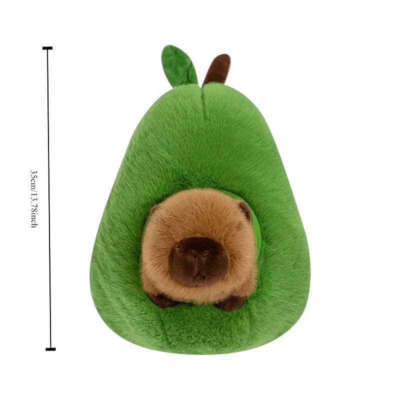 Avocado Capybara Stuffed Plush