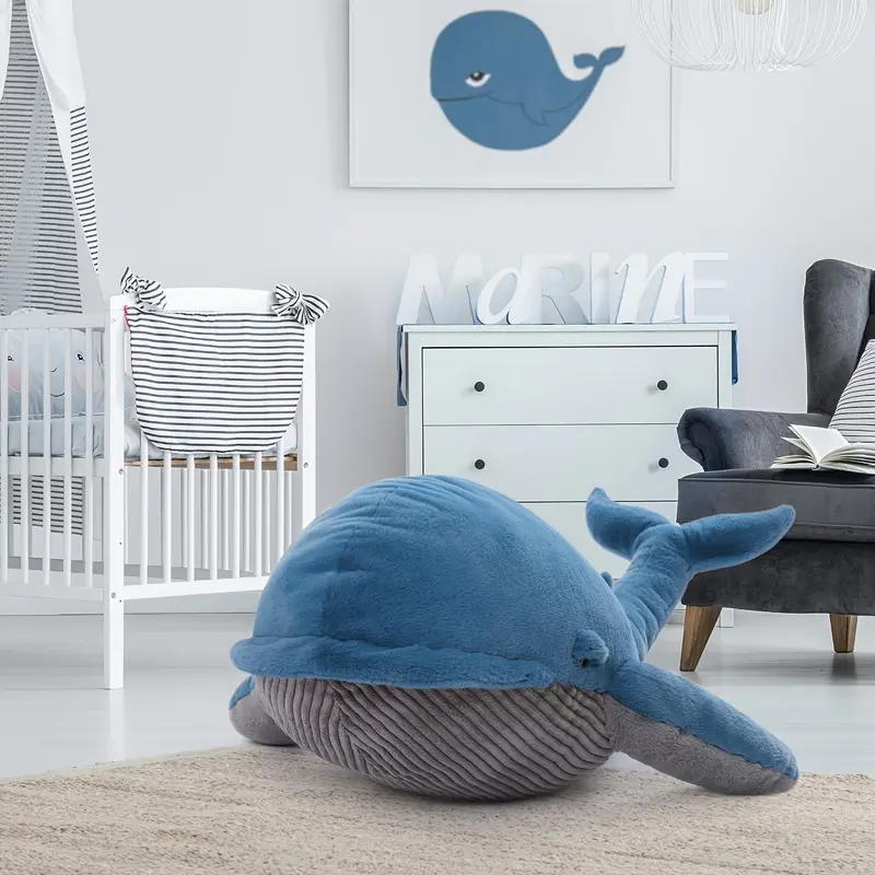Cozy Blue Whale Plush
