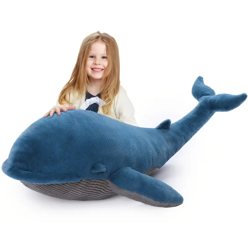 Cozy Blue Whale Plush