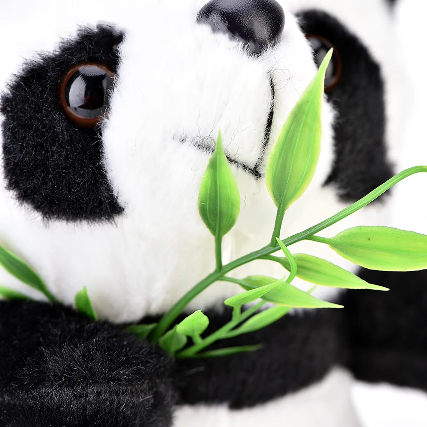 Cute Panda & Bamboo Leaf Plushie