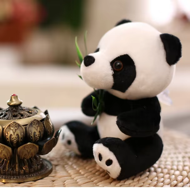 Cute Panda & Bamboo Leaf Plushie