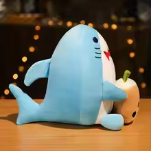 Cute Shark Boba Tea Plush