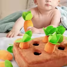 Carrot In The Soil Plush Toy