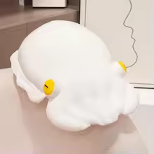 Cozy White Octopus Plush