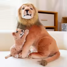 Life Like Father and Son Lion Plush