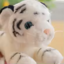 Fuzzy Baby White Tiger Plush