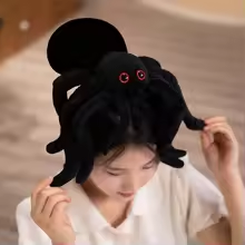 Cute Black Spider Plush