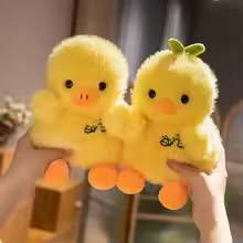 Fluffy Yellow Chick Plush