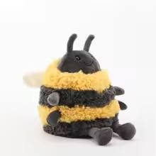 Happy Fluffy Bee Plush