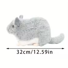 Cute Grey Chinchilla Plush