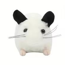 Cute White Chinchilla Plush