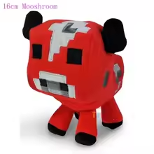 Pixel Red Cow Plush