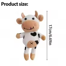 Small Cow Keychain Plush
