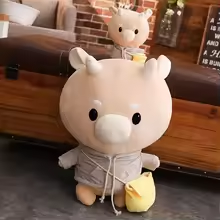 Cute Angry Korean Cow Plush