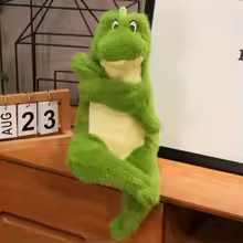 Fluffy Green Alligator Plush
