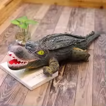 Realistic Squishy Angry Alligator Plush