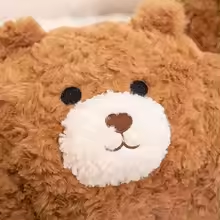 Coffee & Cake Stuffed Croissant Bear Plush