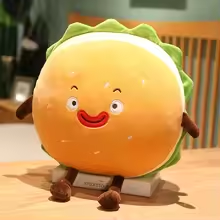 Funny Squishy Burger Plush