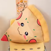 Smiling Pizza Pillow Plush