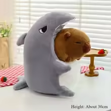 Shark Suit Capybara Plush