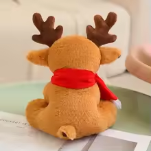 Cute Deer Merry Christmas Scarf Plush
