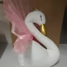 Pink Swan Wall Mount Plush
