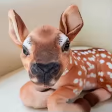 Sitting Baby Deer Lifelike Plush