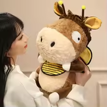 Fluffy Donkey Bee Plush