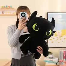 Kawaii Standing Black Dragon Plush