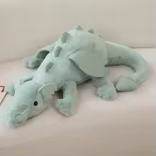 Jade Fluffy Dragon Plush