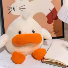 Big Mouth White Duck Plush
