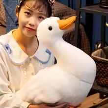 Lifelike White Duck Plush