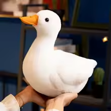 Lifelike White Duck Plush