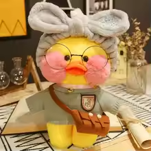 Grey Sweater Nerdy Duck Plush