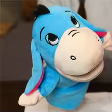 Kawaii Blue Donkey Puppet