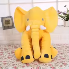 Big Snuggly Yellow Elephant Plush