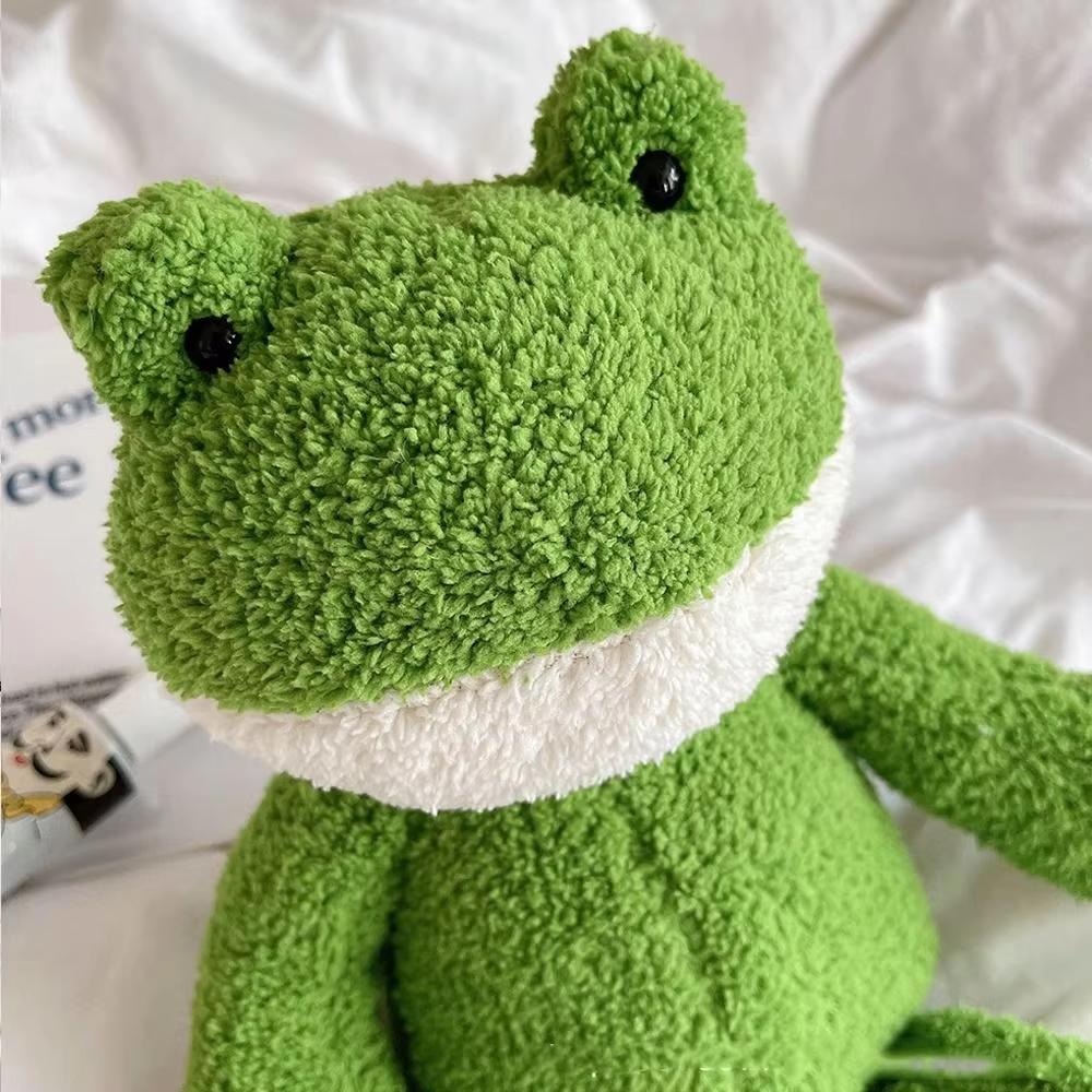 Cute Fuzzy Frog Plush