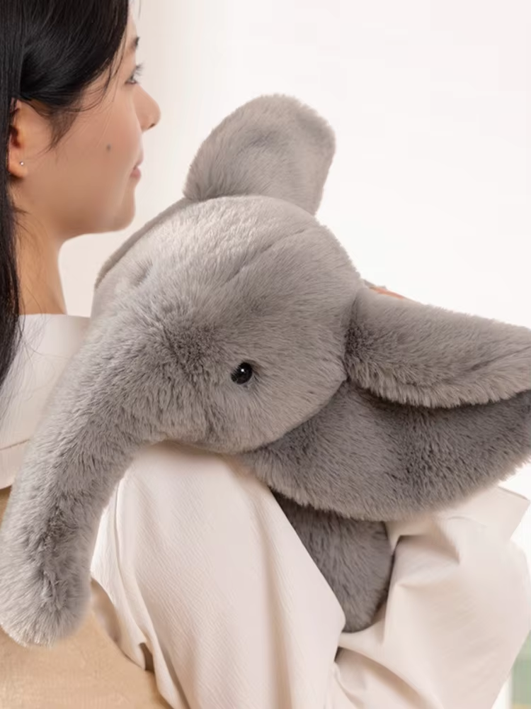 Big Fluffy Elephant Plush