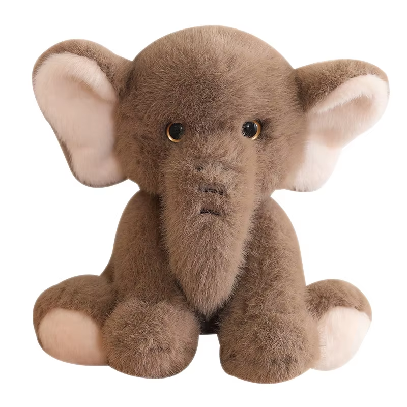 Fat Nose Fluffy Elephant Plush