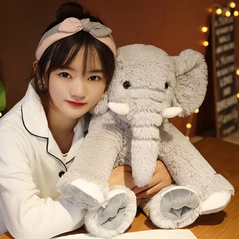 Fluffy Cuddly Elephant Plush