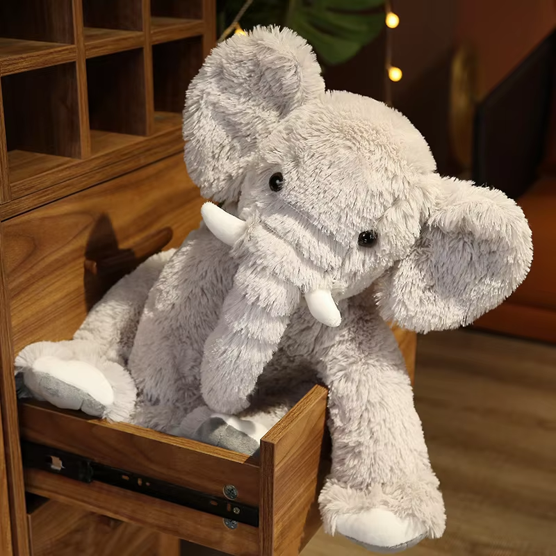 Fluffy Cuddly Elephant Plush