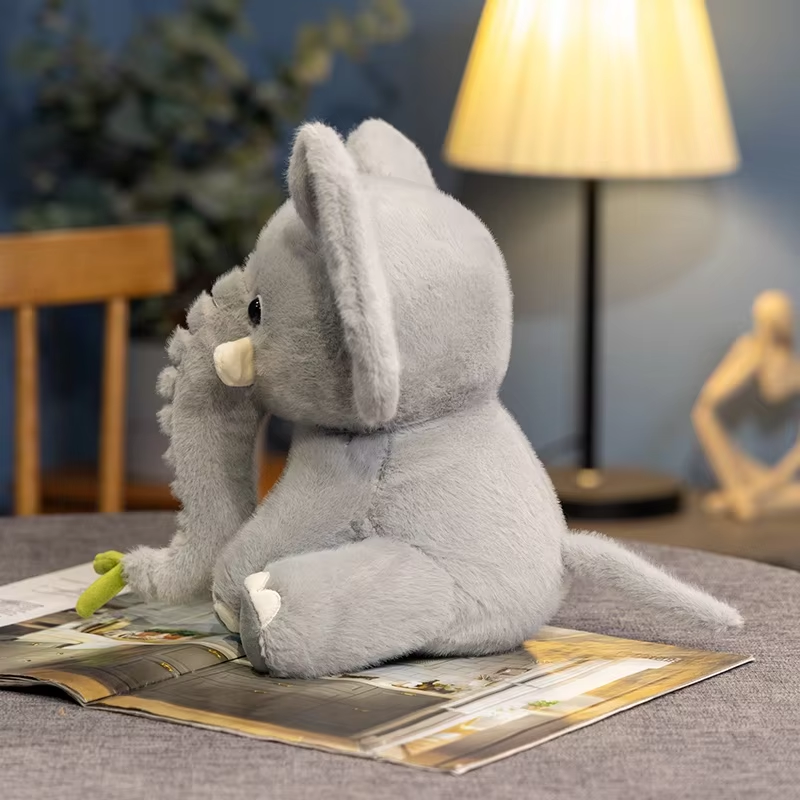 Fluffy Eating Elephant Plush