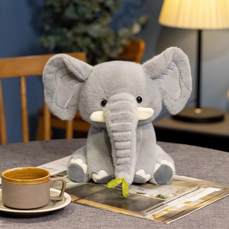 Fluffy Eating Elephant Plush