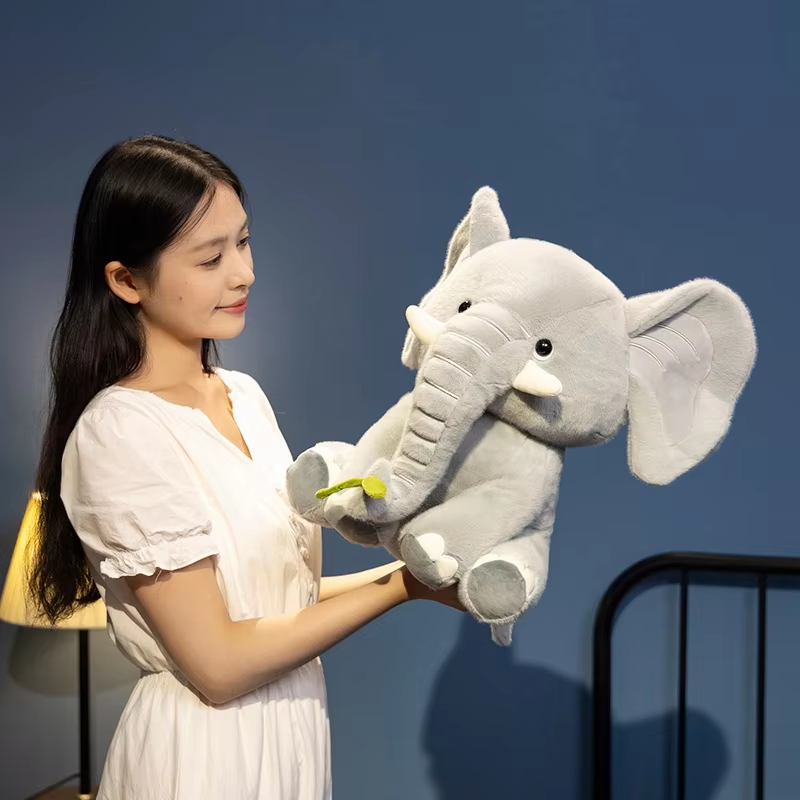 Fluffy Eating Elephant Plush