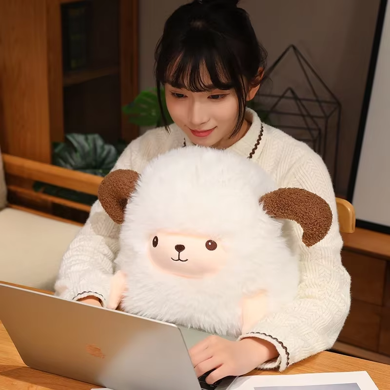 Kawaii Fluffy Goat Plush