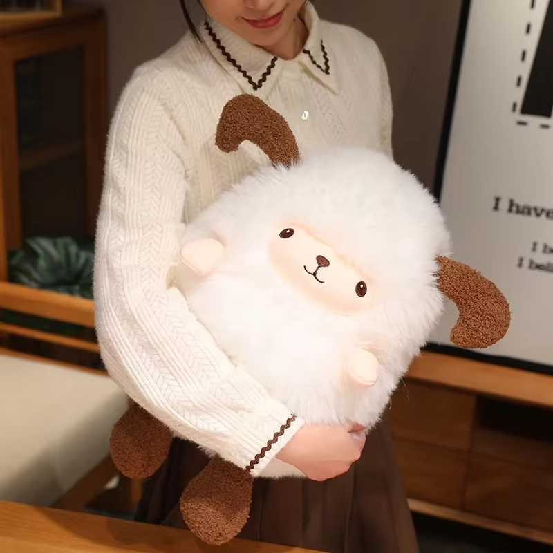 Kawaii Fluffy Goat Plush