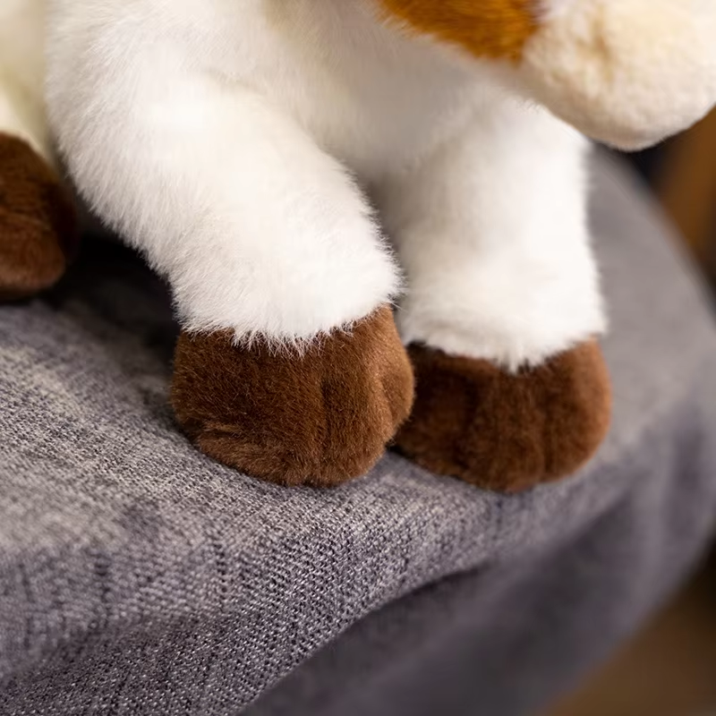 Cute Lifelike Brown Cow Plush
