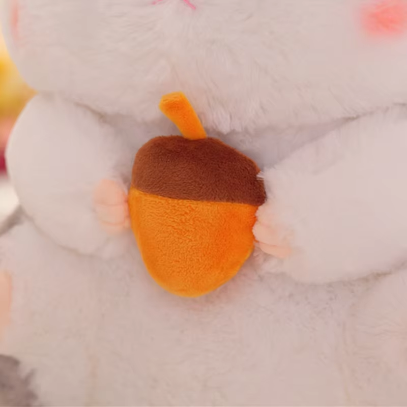 Fat Hamster With Acorn Plush